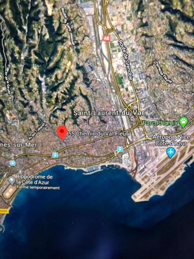 Villa C3 Arthur Rimbaub Chambre D'Hote Piscine Proche Mer Plage 600M Cagnes-sur-Mer Dış mekan fotoğraf